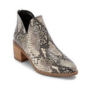 NEW Blondo Women's Esmee Snakeskin Leather Booties E491